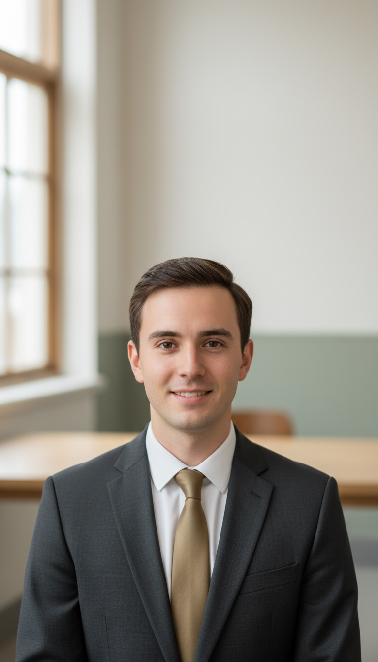 Portrait notaire jeune homme